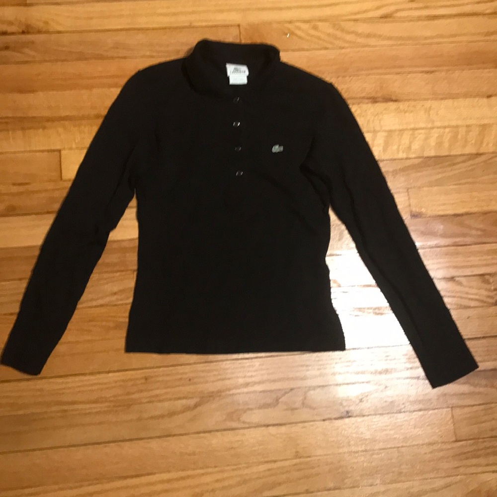 Lacoste 100% Cotton vintage y2k Polo pullover button relax retired 38 minimalist
